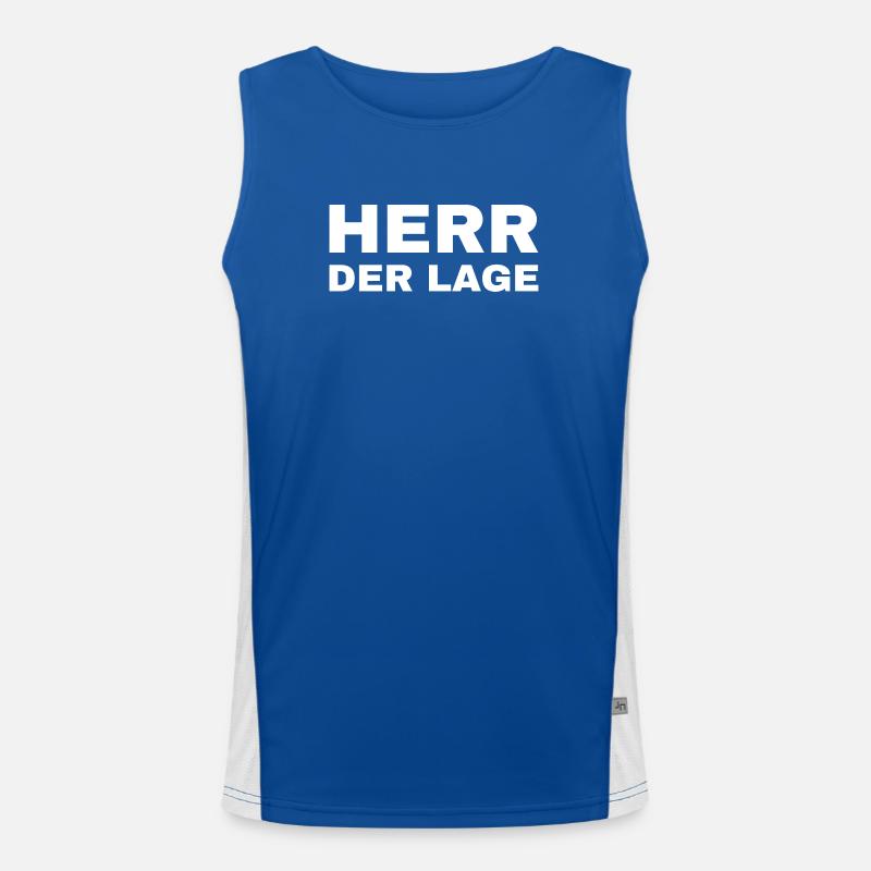 Herr der Lage Funktionelles Kontrast-Tank Top für Männer 