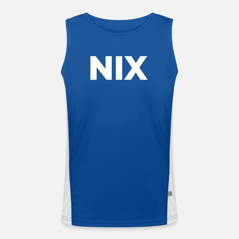 Nix - einfach nichts | Garnichts | Geschenk Funktionelles Kontrast-Tank Top für Männer 