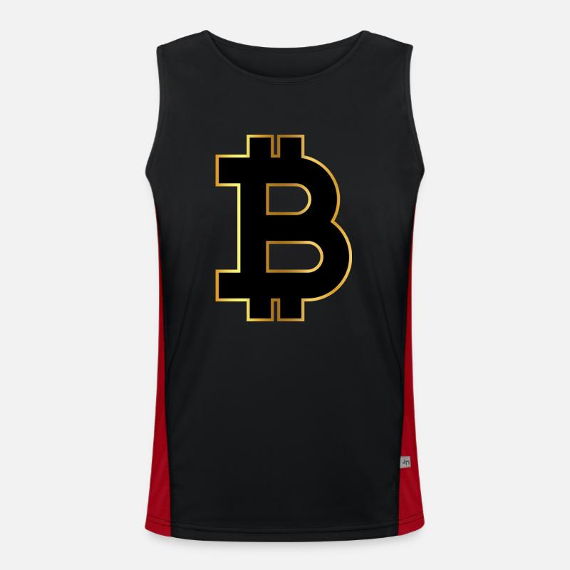Bitcoin Trading Crypto Stocks Débardeur respirant contrasté Homme 