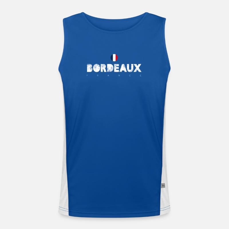 Bordeaux Débardeur respirant contrasté Homme 