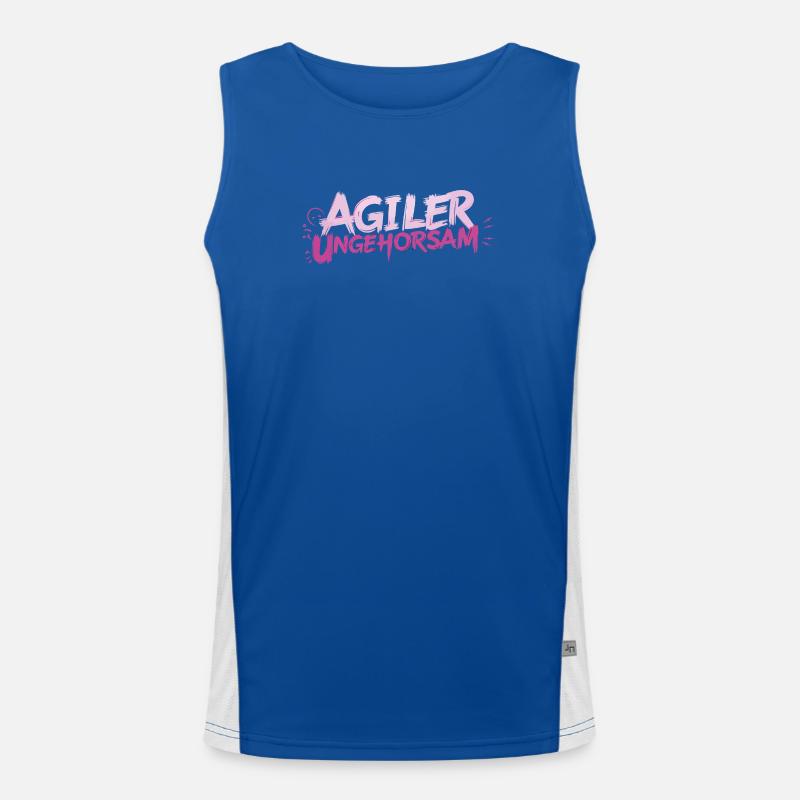 Agile Disobedience - Statement Men's Functional Contrast Tank Top 