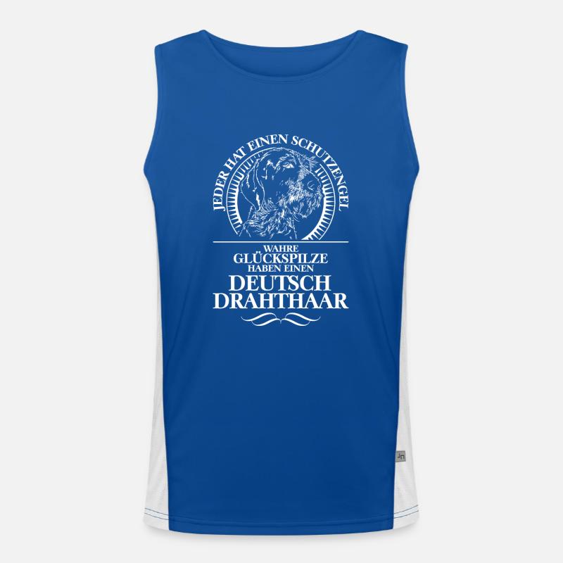 DEUTSCH DRAHTHAAR Schutzengel Wilsigns Geschenk Funktionelles Kontrast-Tank Top für Männer 