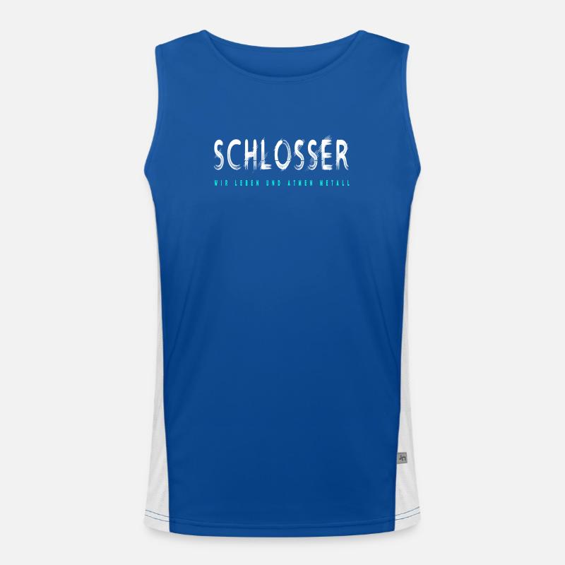 Schlosser Handwerker Design Funktionelles Kontrast-Tank Top für Männer 
