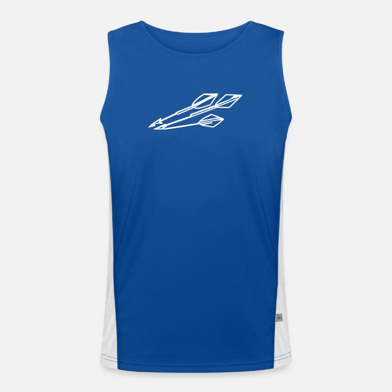 Pfeil und Bogen Funktionelles Kontrast-Tank Top für Männer 