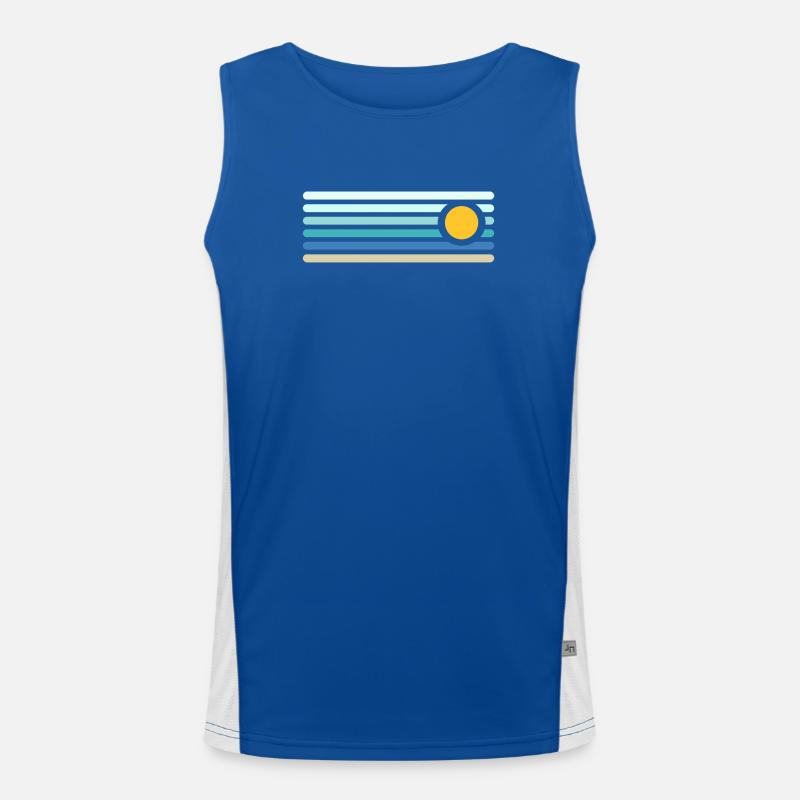 beach Men's Functional Contrast Tank Top 