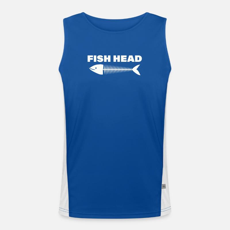 fish head Men's Functional Contrast Tank Top 