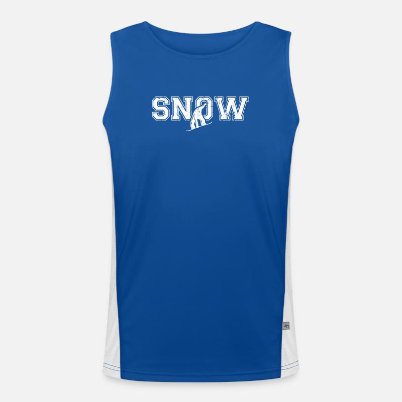 Snowboard Snow Snowboarding Funktionelles Kontrast-Tank Top für Männer 