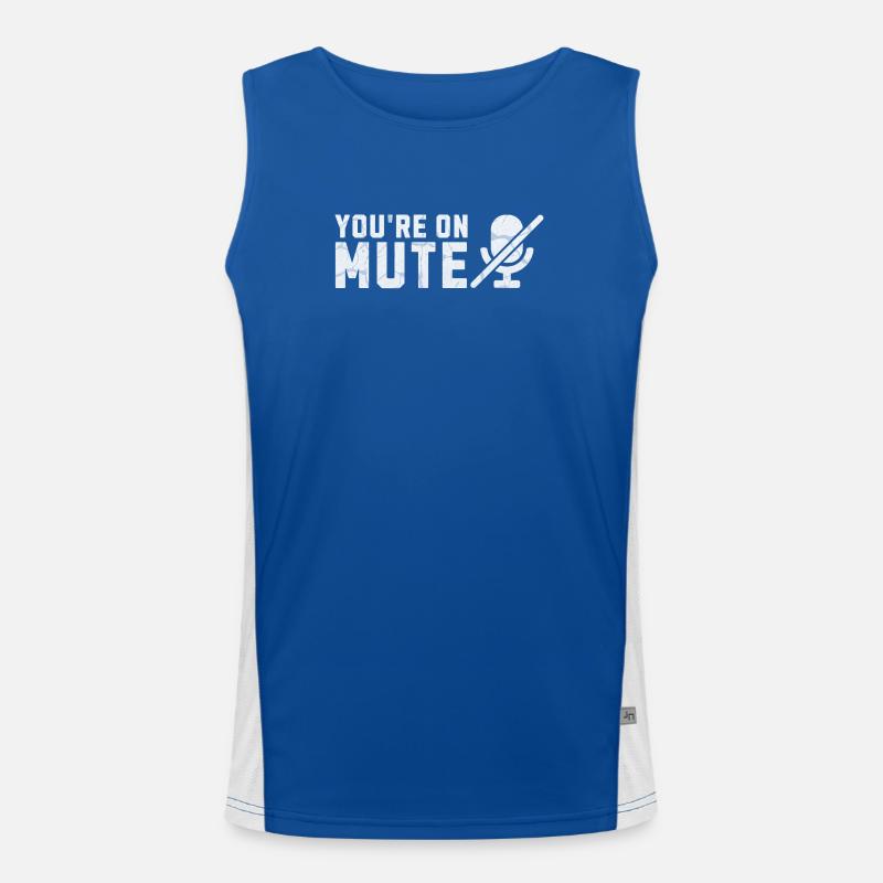 Vous êtes en sourdine du micro Débardeur respirant contrasté Homme 