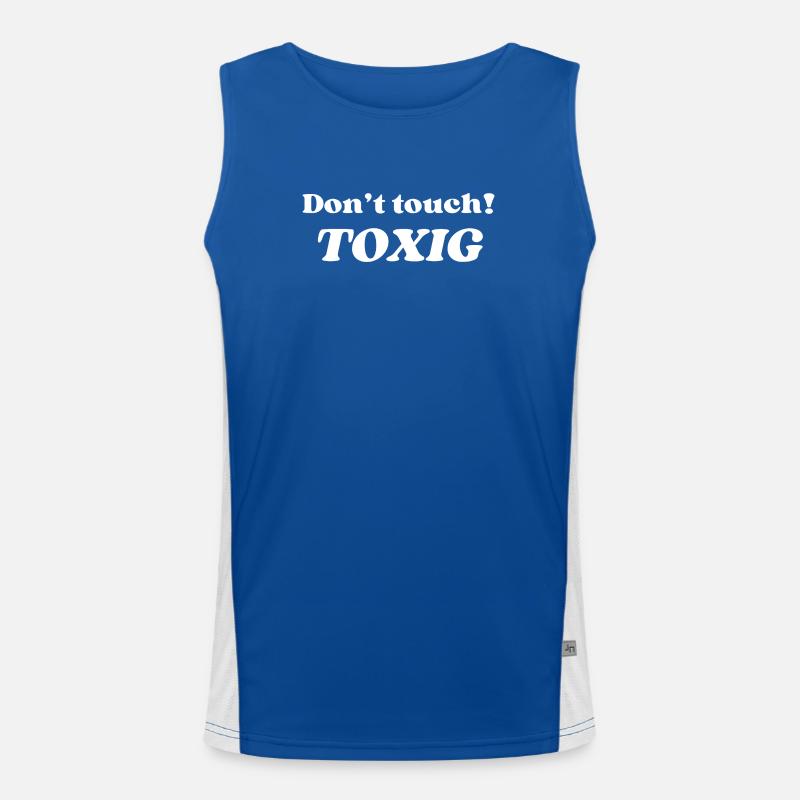 Dont Touch Funktionelles Kontrast-Tank Top für Männer 