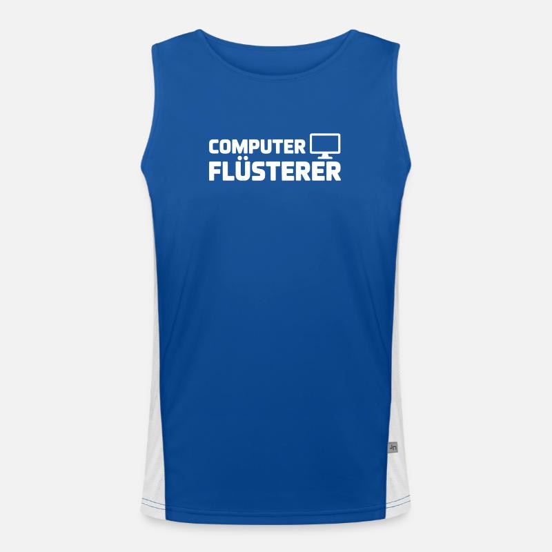 Computerflüsterer Shirt Funktionelles Kontrast-Tank Top für Männer 