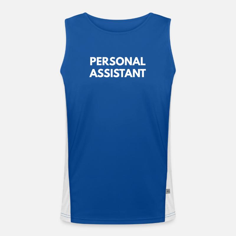 Persönlicher Assistent Funktionelles Kontrast-Tank Top für Männer 