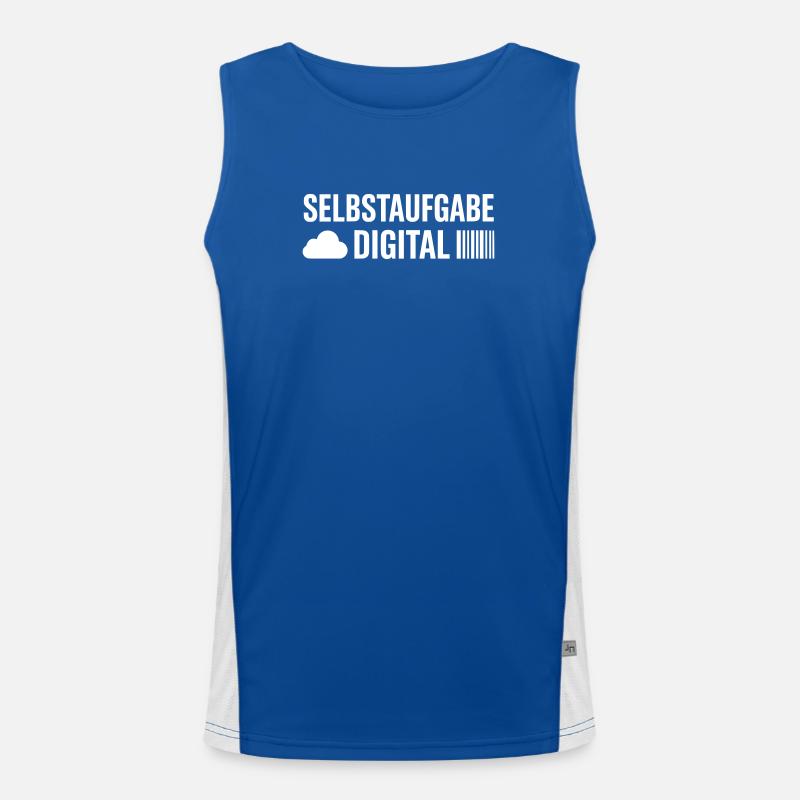 DIGITAL SELF-ABANDONMENT – PORTABLE CONTRADICTION Men's Functional Contrast Tank Top 