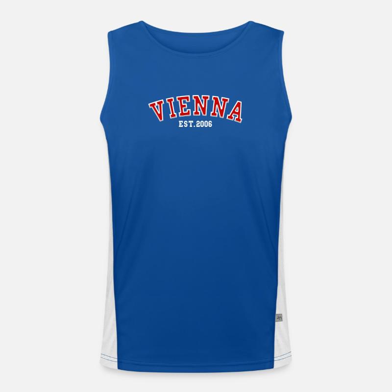 Wien Est. 2006 Funktionelles Kontrast-Tank Top für Männer 