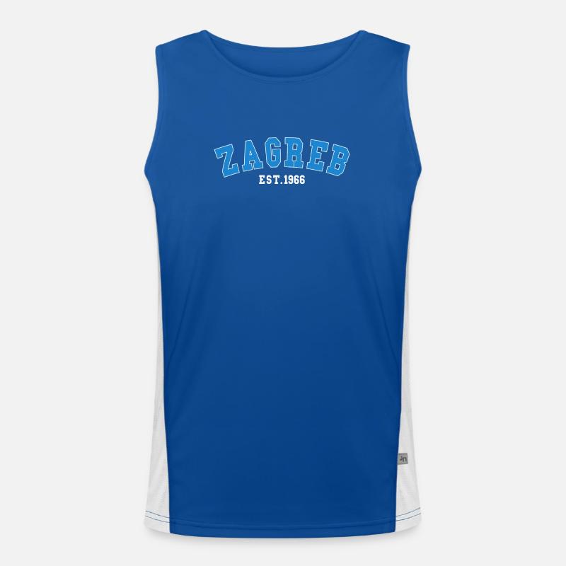 Zagreb Est. 1966 Men's Functional Contrast Tank Top 