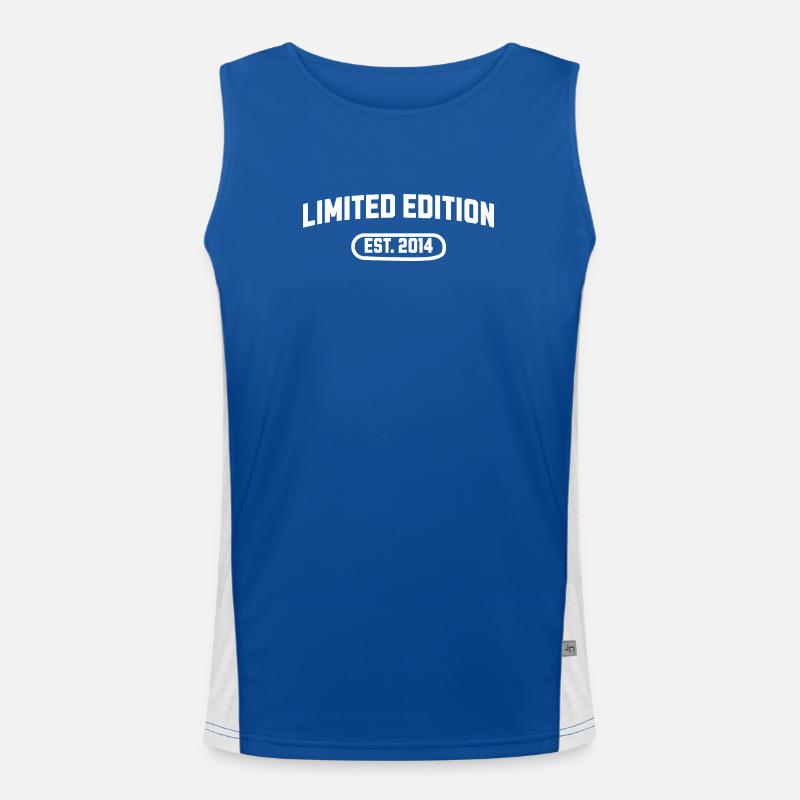 Limited Edition 2014 Geburtstag Funktionelles Kontrast-Tank Top für Männer 