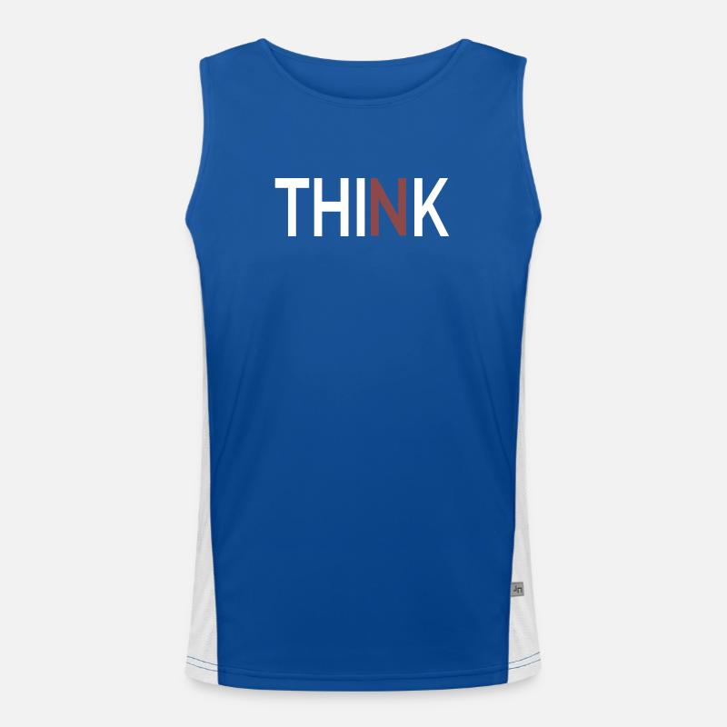 Think Minimalist, clean design Men's Functional Contrast Tank Top 