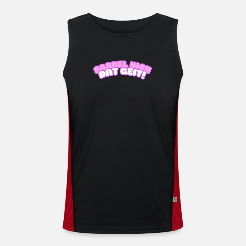 Sabbel nich - dat geit! Funktionelles Kontrast-Tank Top für Männer 