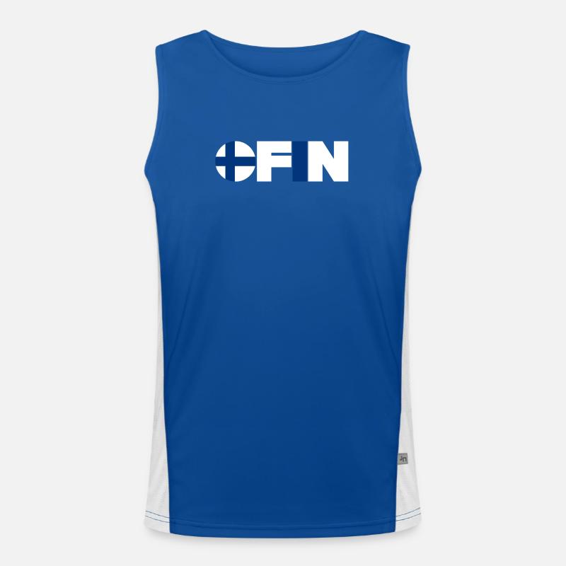 Finnland Funktionelles Kontrast-Tank Top für Männer 