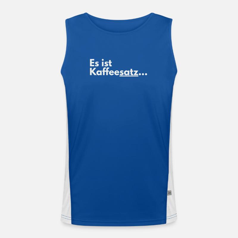 It's coffee grounds typo Men's Functional Contrast Tank Top 