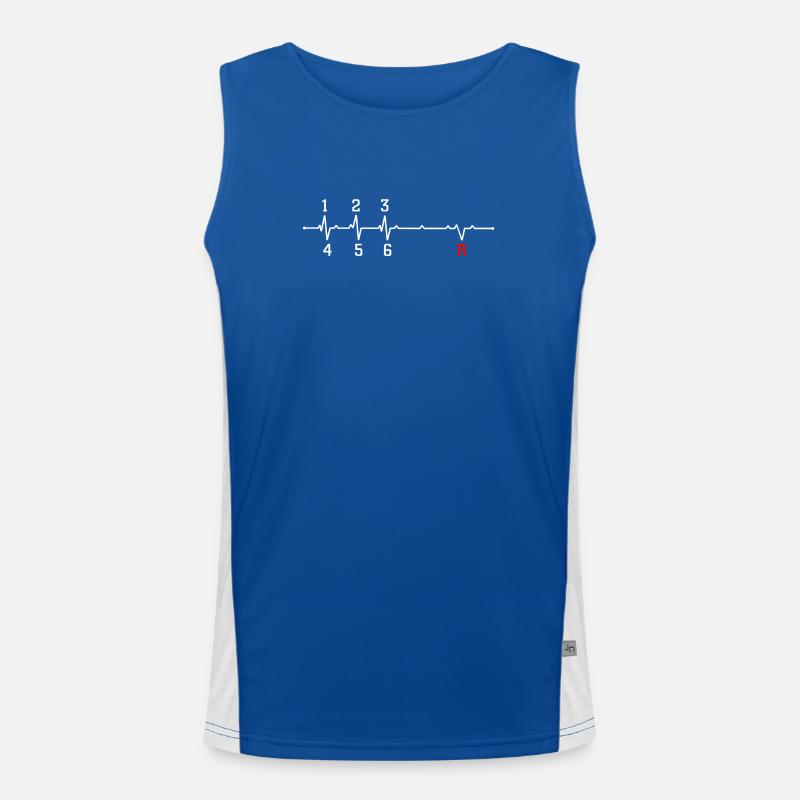 Heartbeat gear Men's Functional Contrast Tank Top 
