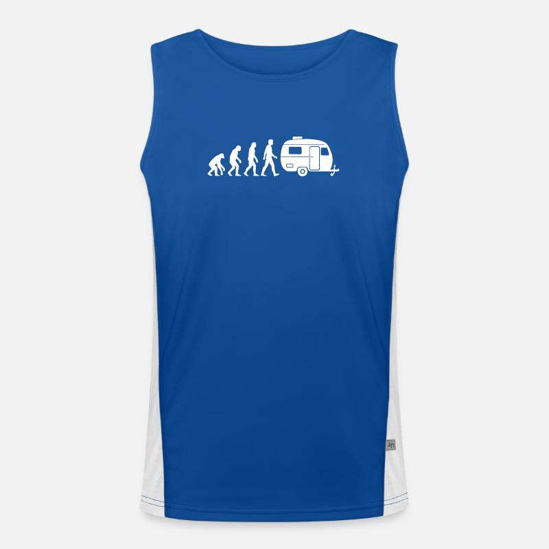 Wohnwagen Evolution Camper Camping Funktionelles Kontrast-Tank Top für Männer 
