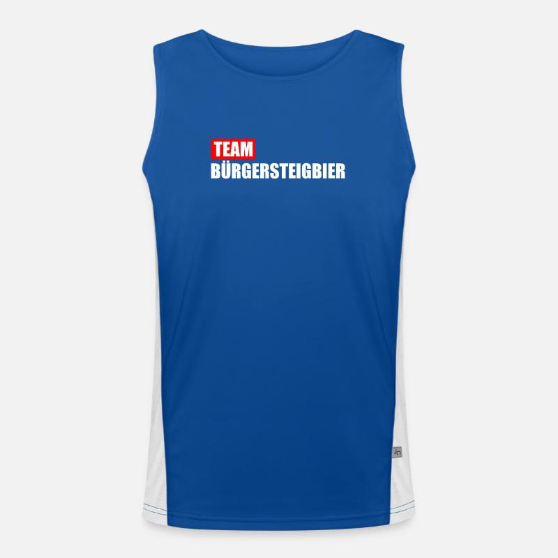 Team Bürgersteigbier Ortskontrollfahrt OKF Funktionelles Kontrast-Tank Top für Männer 