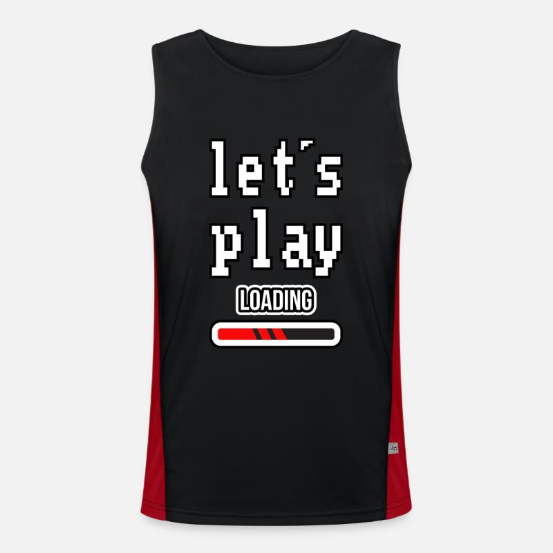 Let´s play Funktionelles Kontrast-Tank Top für Männer 