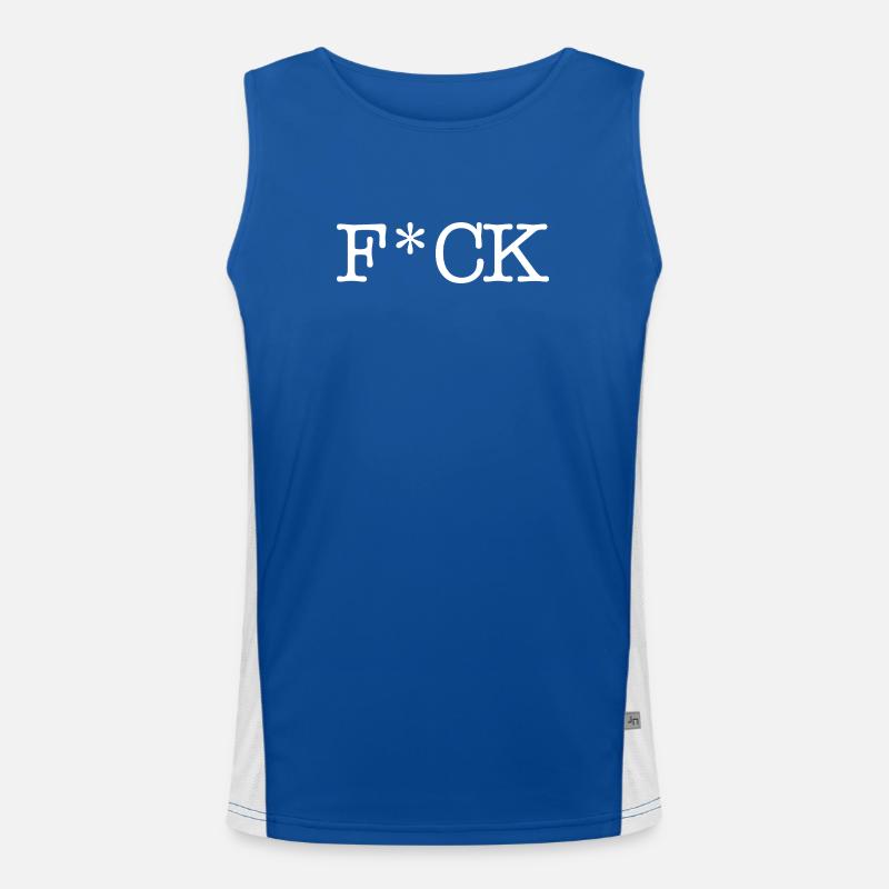 F_CK_White Men's Functional Contrast Tank Top 