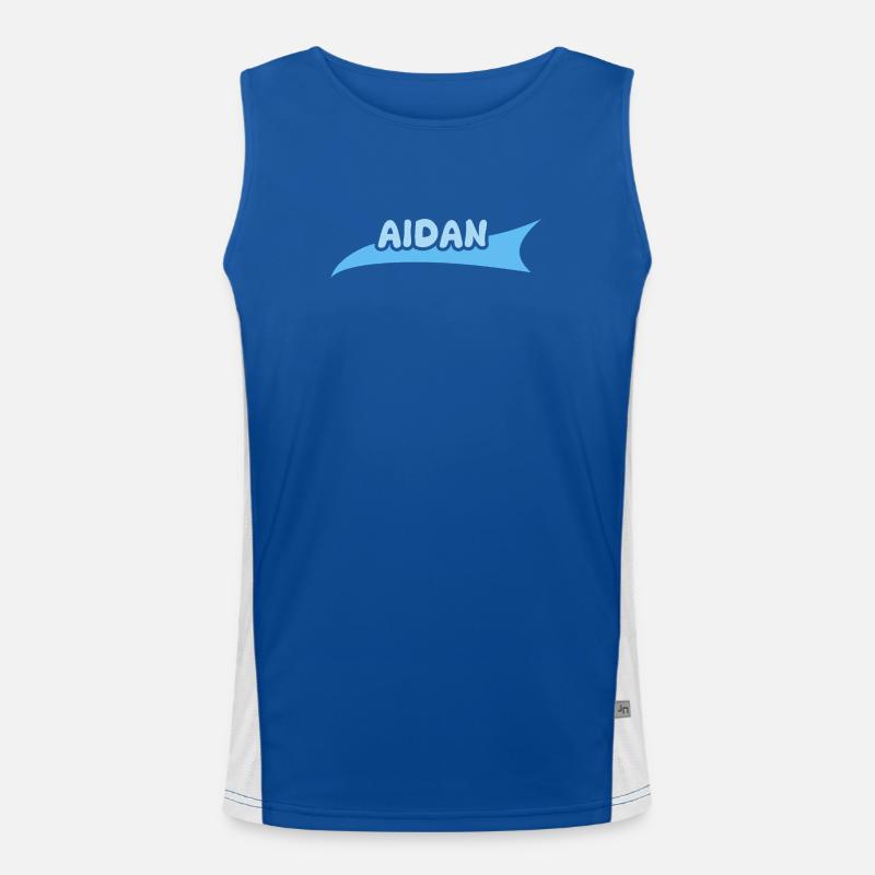 Gift for Aidan Men's Functional Contrast Tank Top 