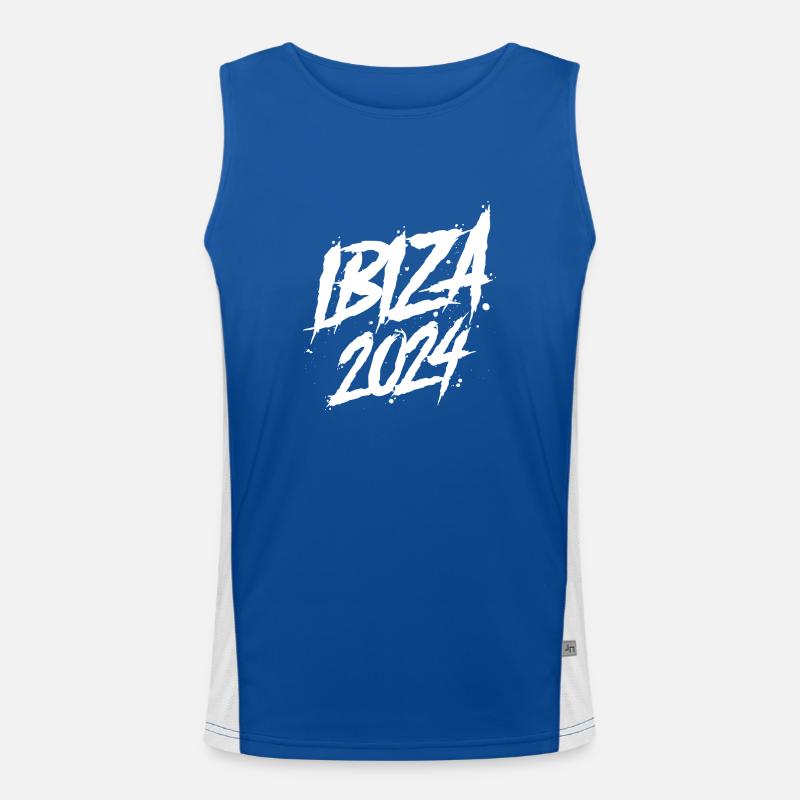 Ibiza 2024 Urlaub Team Funktionelles Kontrast-Tank Top für Männer 