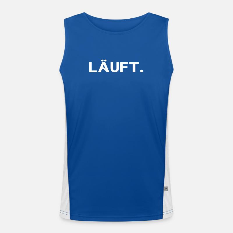 Courir. Statement cool Minimalist Trend Design Débardeur respirant contrasté Homme 