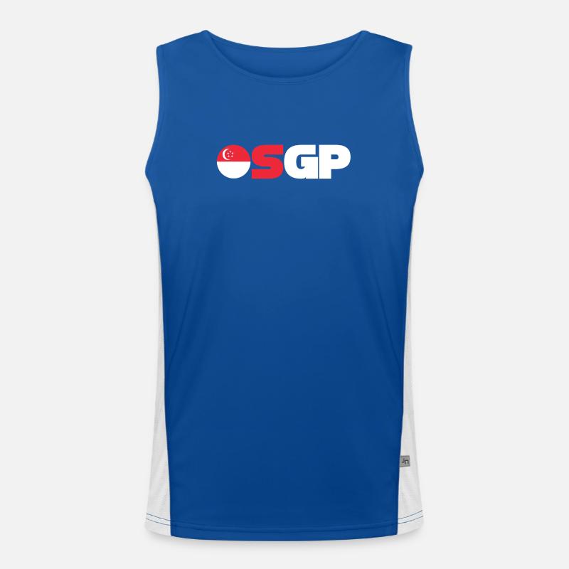 Singapur Funktionelles Kontrast-Tank Top für Männer 