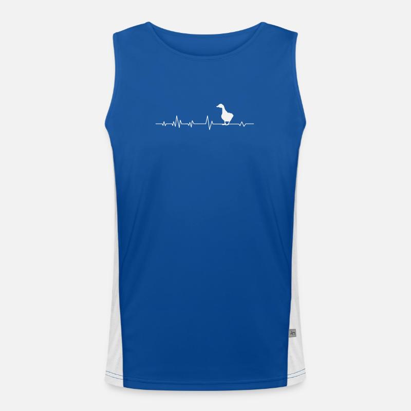 Gans Gänse Funktionelles Kontrast-Tank Top für Männer 
