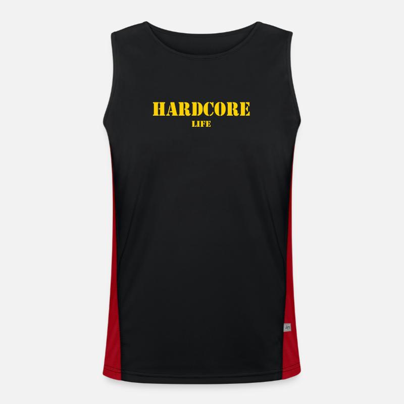Hardcore Life Rave Techno - Édition spéciale Débardeur respirant contrasté Homme 