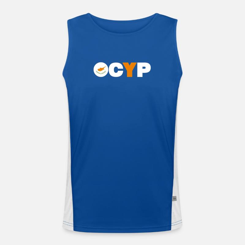 Zypern Funktionelles Kontrast-Tank Top für Männer 