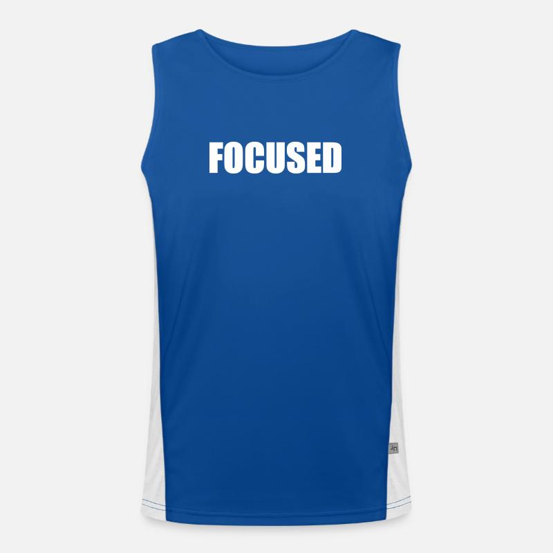 Focused Men's Functional Contrast Tank Top 