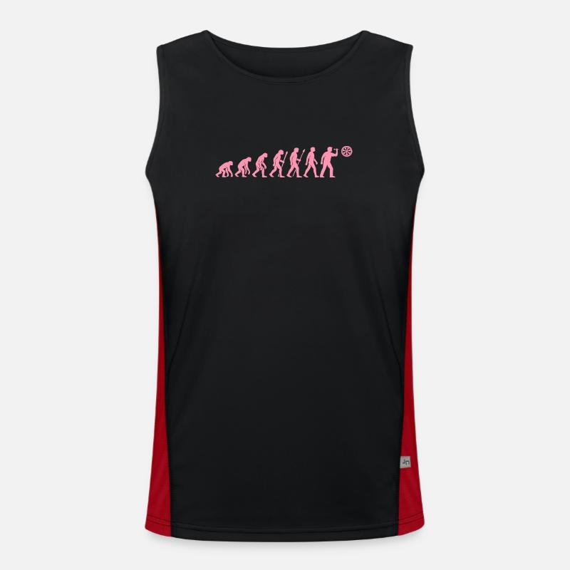 Evolution der Snackzeit Funktionelles Kontrast-Tank Top für Männer 
