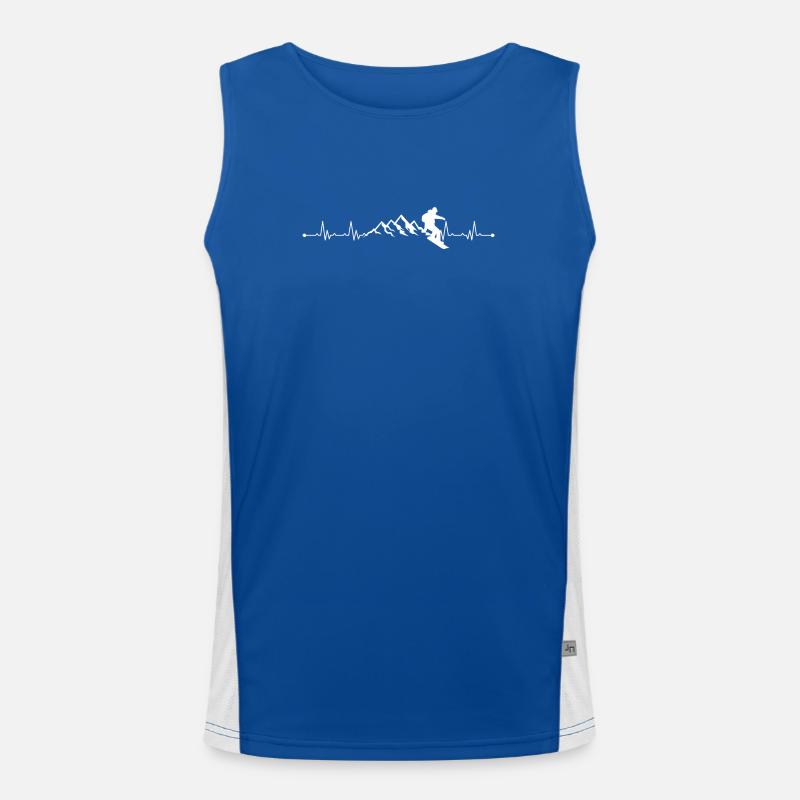 Mountain Pulse Snowboarder Men's Functional Contrast Tank Top 