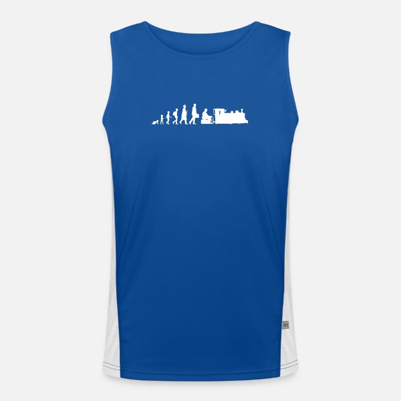 Eisenbahnfreund Entwicklung Funktionelles Kontrast-Tank Top für Männer 