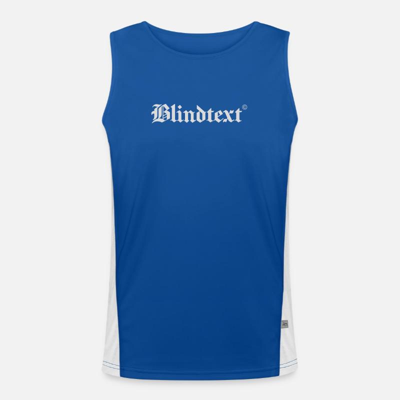 Blindtext Funktionelles Kontrast-Tank Top für Männer 