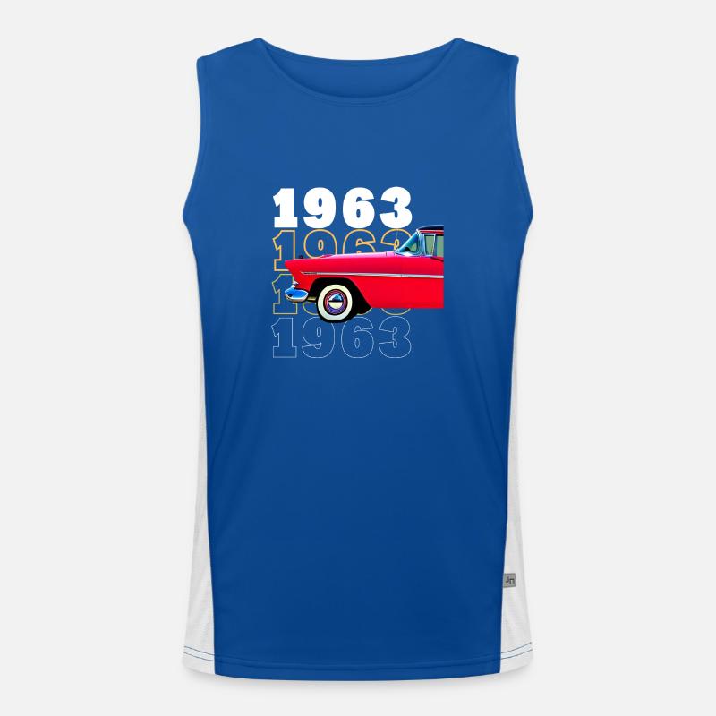 Car built in 1963 Men's Functional Contrast Tank Top 