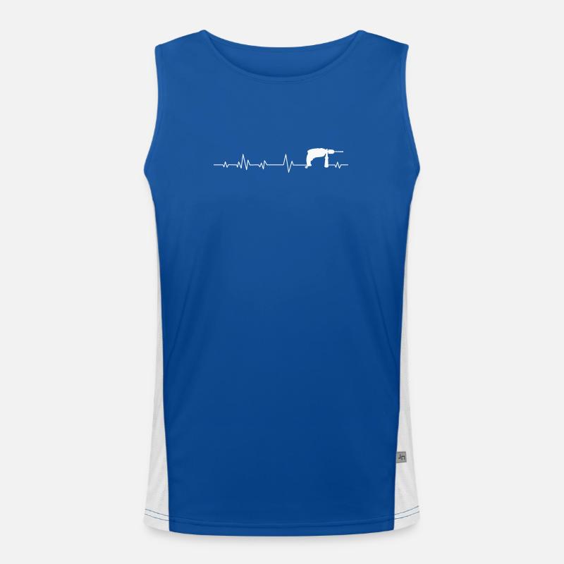 Craftsman tool drill Men's Functional Contrast Tank Top 