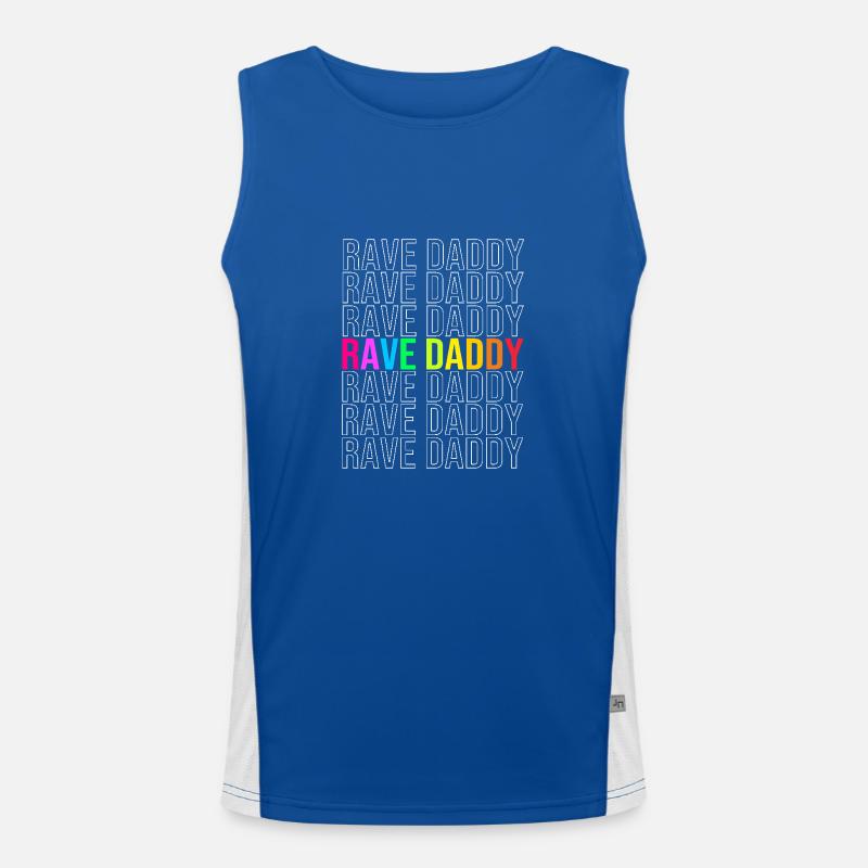 Rave Raver Musique techno Techno basse Table de mixage Débardeur respirant contrasté Homme 