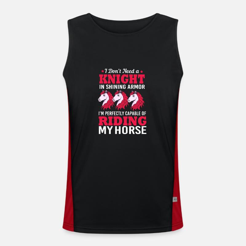 Saut d’obstacles Saut d’obstacles Débardeur respirant contrasté Homme 