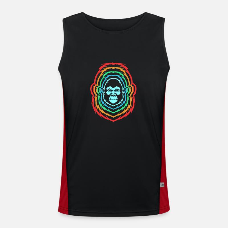 Gorilla Funktionelles Kontrast-Tank Top für Männer 
