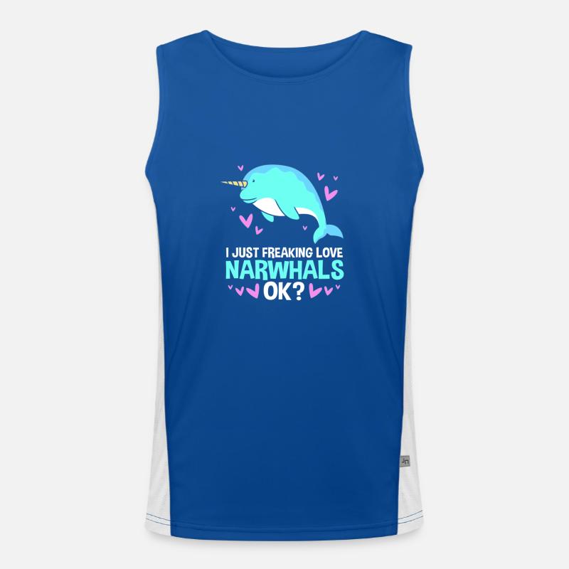 Narwal Funktionelles Kontrast-Tank Top für Männer 