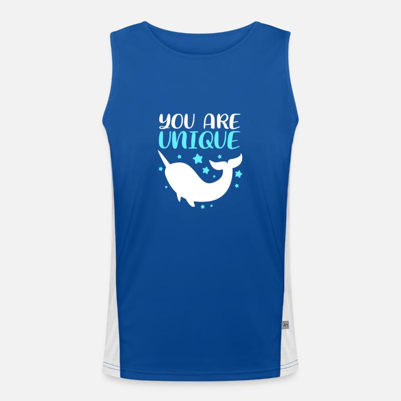 Narwal Funktionelles Kontrast-Tank Top für Männer 