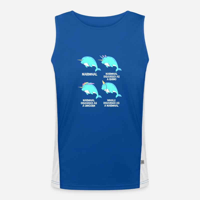 Narwal Funktionelles Kontrast-Tank Top für Männer 