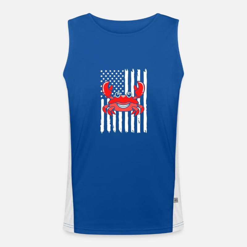 Krabbe Funktionelles Kontrast-Tank Top für Männer 