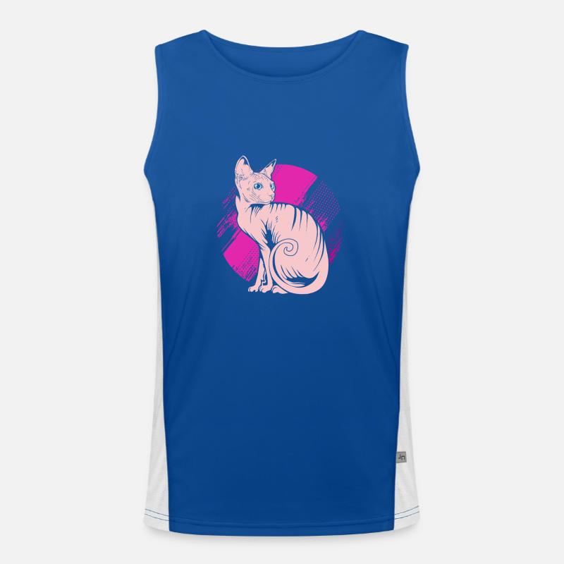 Sphynx Funktionelles Kontrast-Tank Top für Männer 